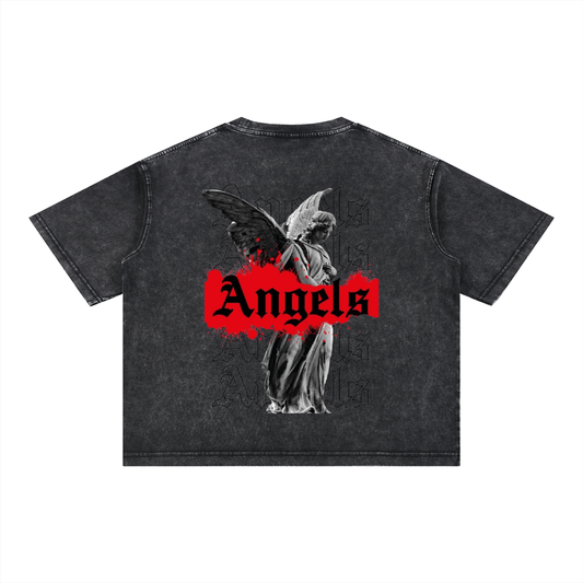 Mineral Wash Boxy Cotton T-Shirt